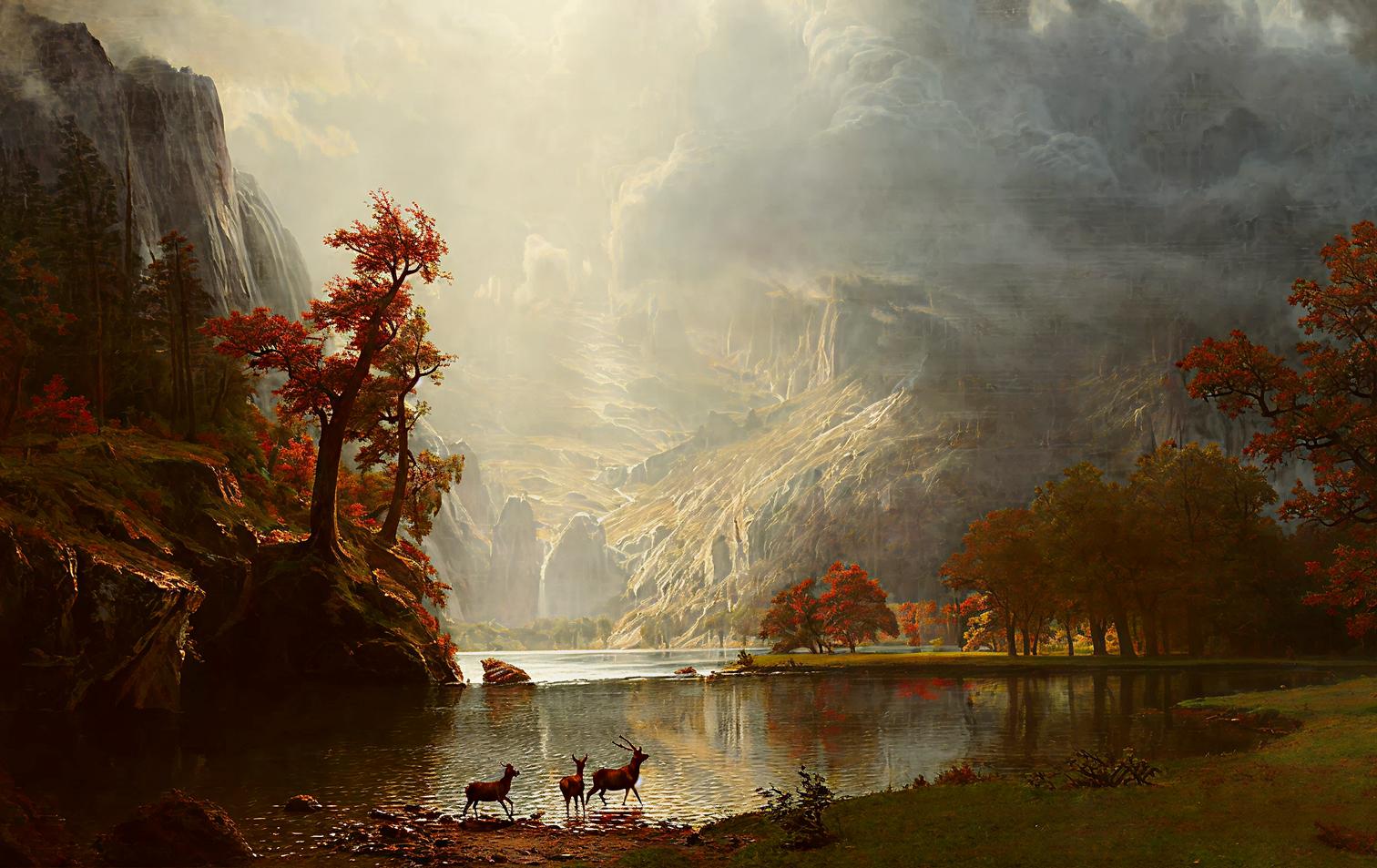 Mountain valley landscape